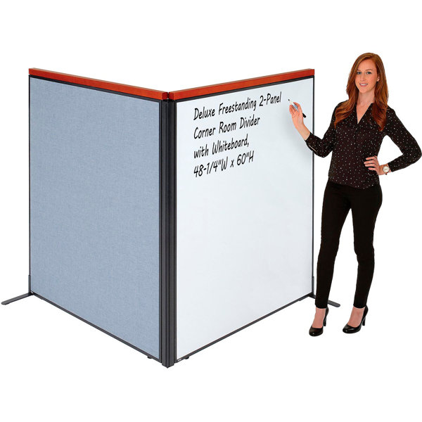 Interion 2 Panel Blue Office Partitions Wayfair